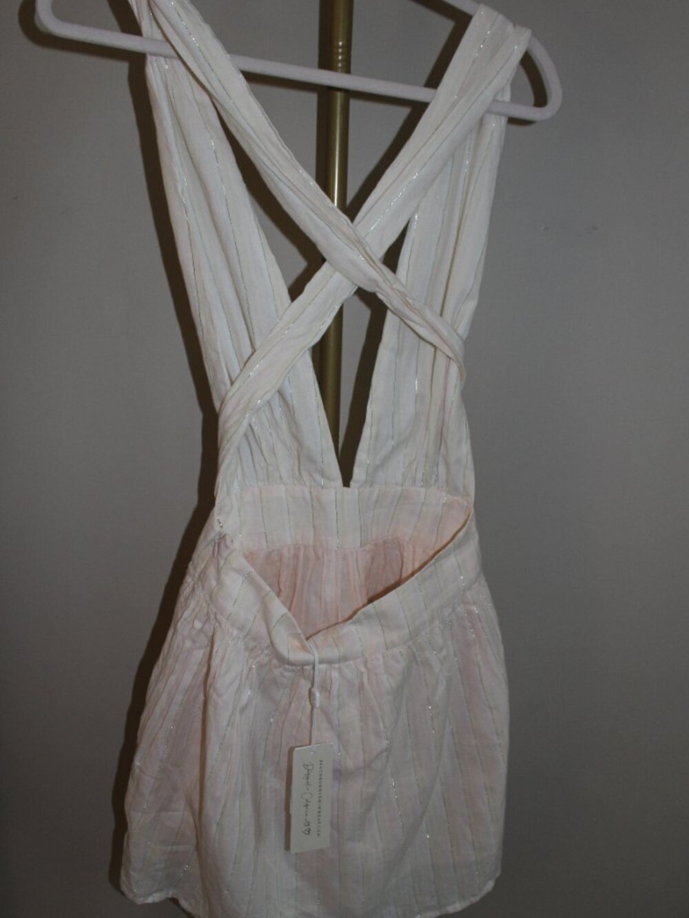 Women's Beach Bunny Wrap Halter Campbell Dress, Size XS - Picture 6 of 7
